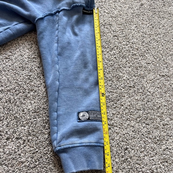 Alphalete Very Terry Hoodie Blue 100% Premium French Terry Cotton Women’s Size M - Picture 4 of 7